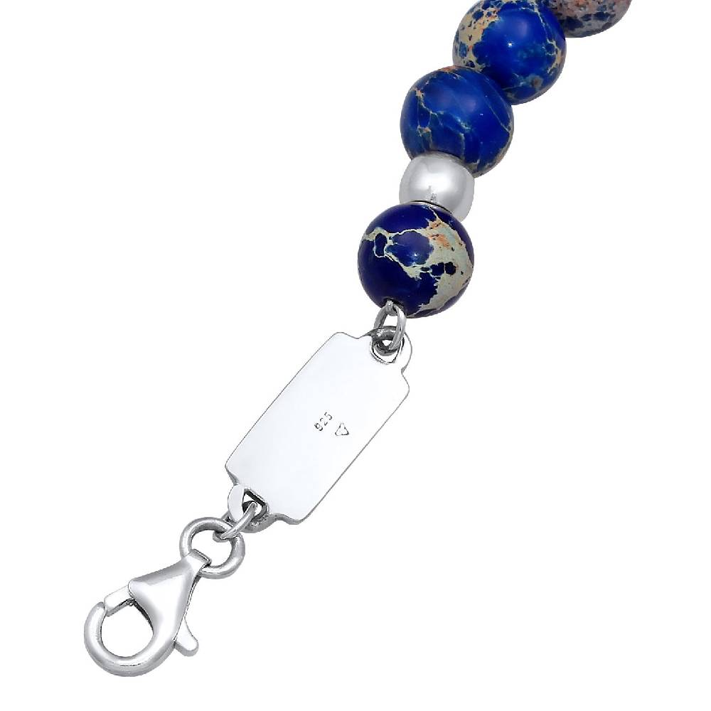Kuzzoi Halskette Beads | Achat (Blau) Neueste Mode