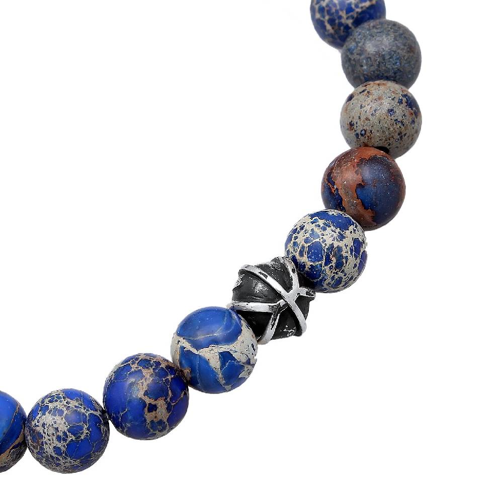Kuzzoi Armband Kugeln | Achat (Blau) Bestseller