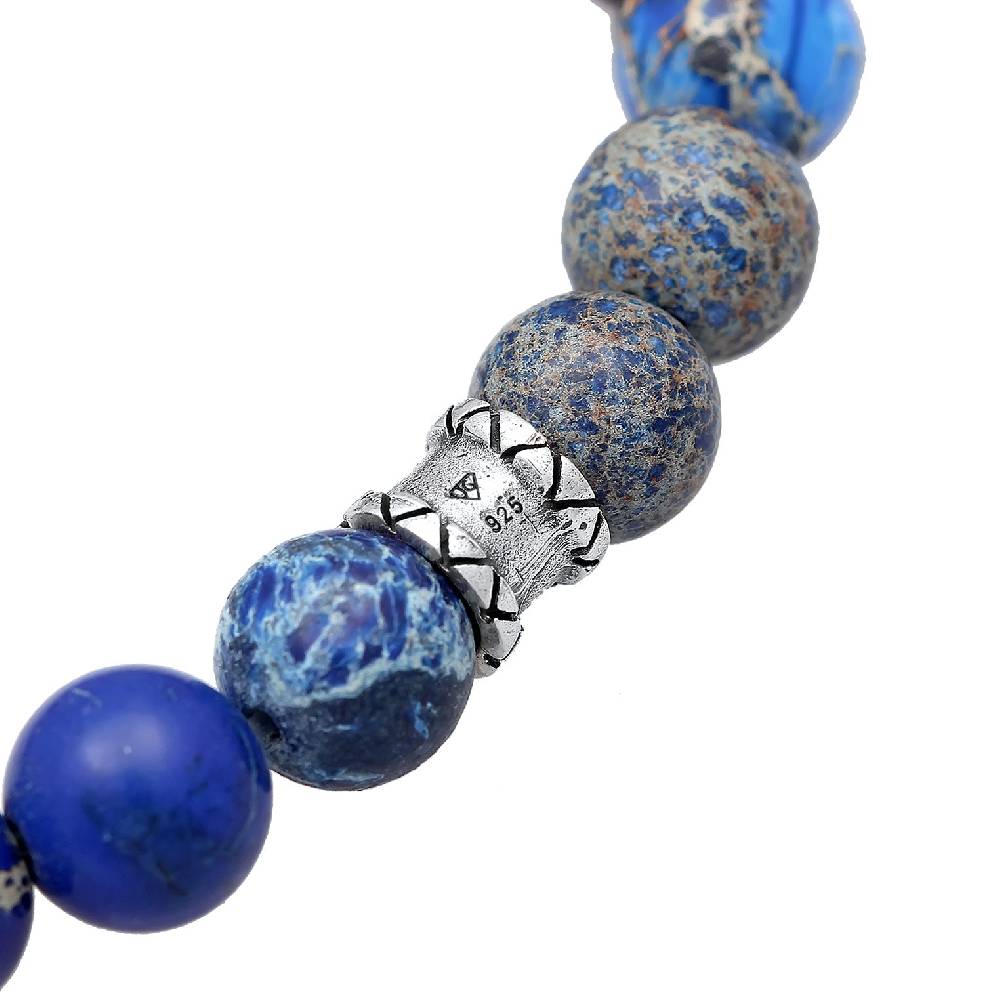 Kuzzoi Armband Kugeln | Achat (Blau) Bestseller