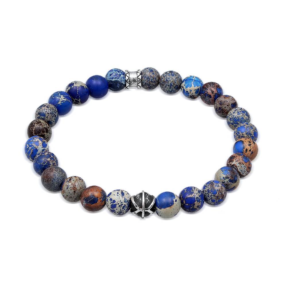 Kuzzoi Armband Kugeln | Achat (Blau) Bestseller