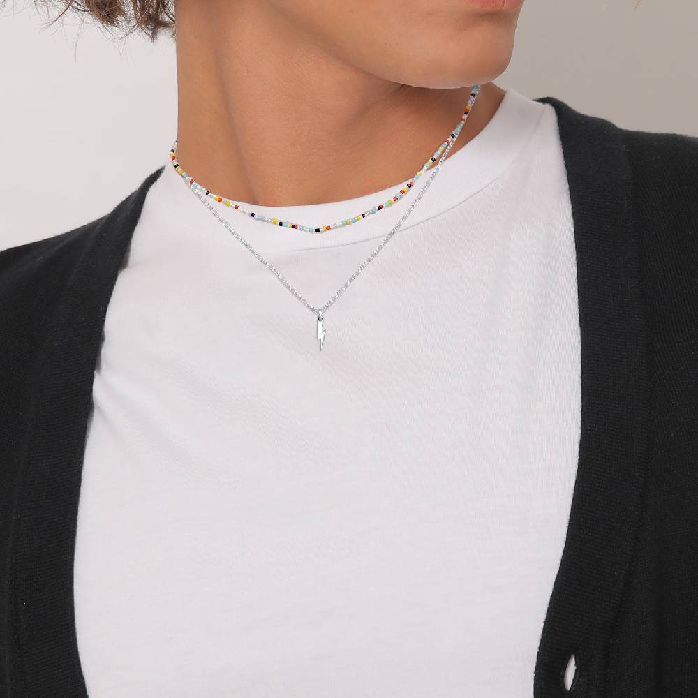 Kuzzoi Layer-Halskette Blitz Beads Kostenlose Rückgabe