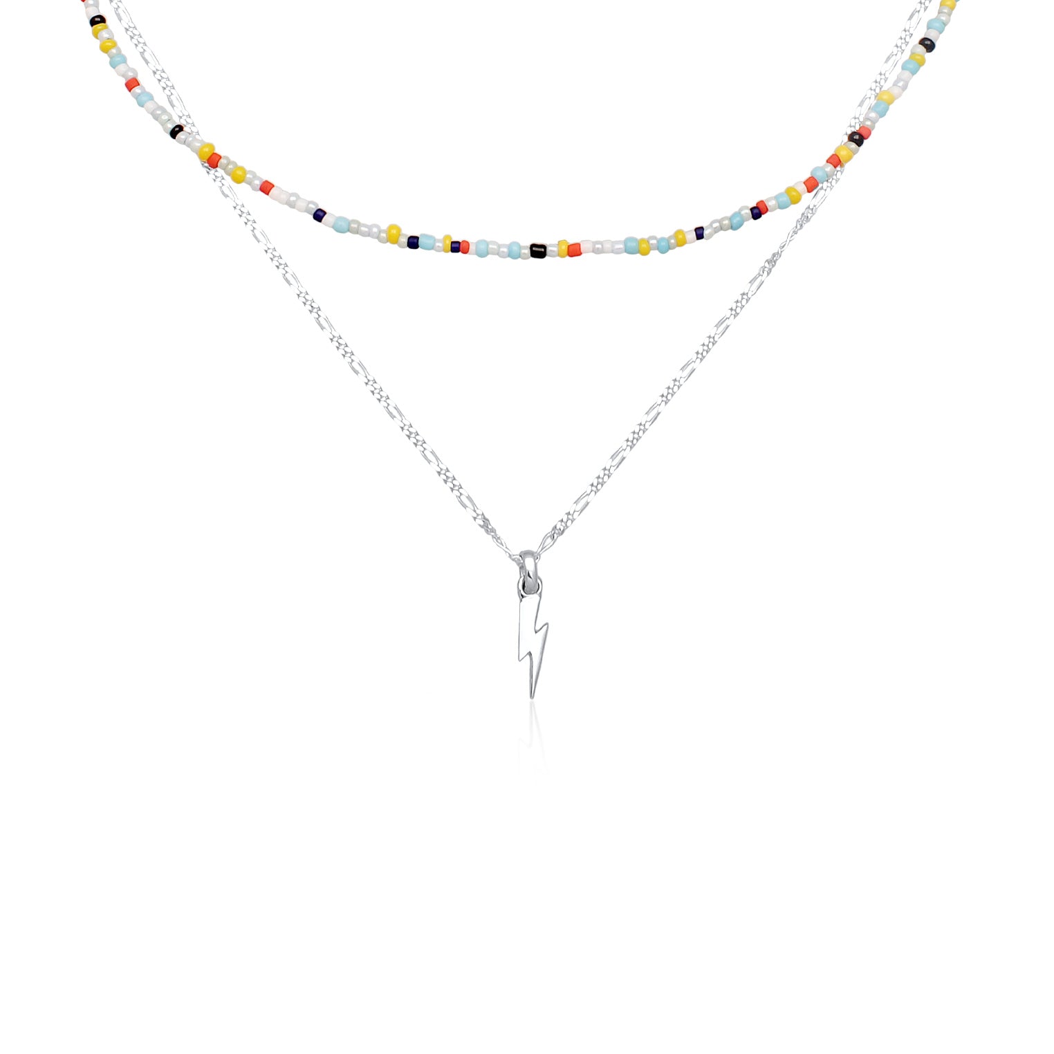 Kuzzoi Layer-Halskette Blitz Beads Kostenlose Rückgabe