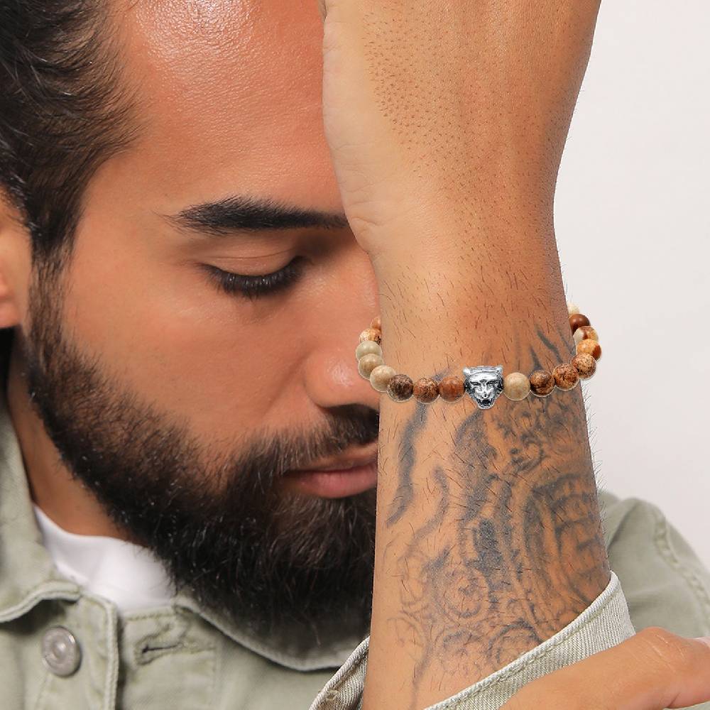 Kuzzoi Armband Tigerkopf | Achat (Braun) Sonderangebot der Fabrik