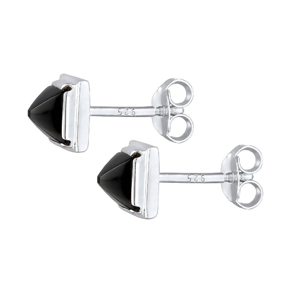 Kuzzoi Ohrstecker Pyramide | Onyx (Schwarz) Speichern exportieren