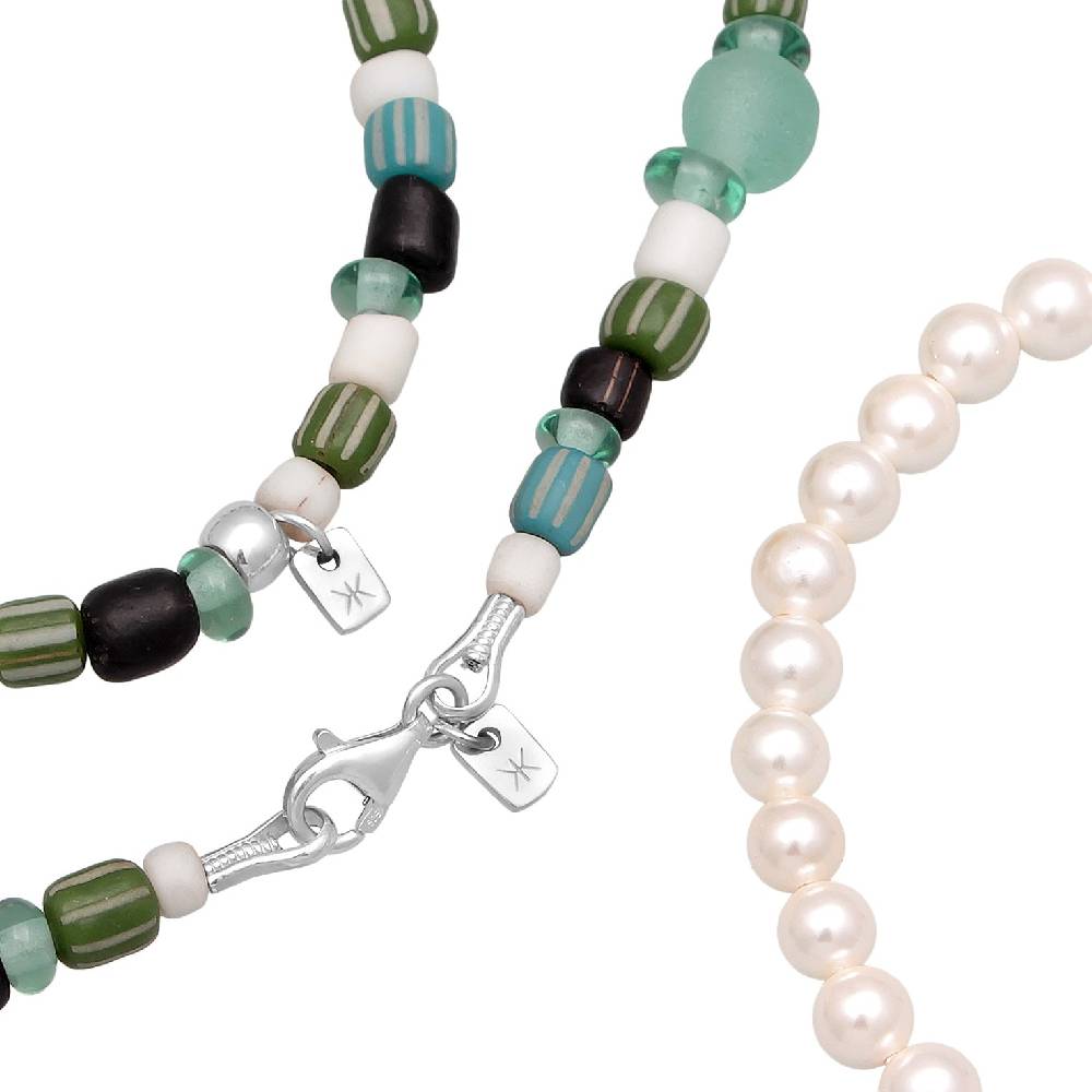Kuzzoi Schmuckset Beads Boho | Muschelkernperlen im Angebot