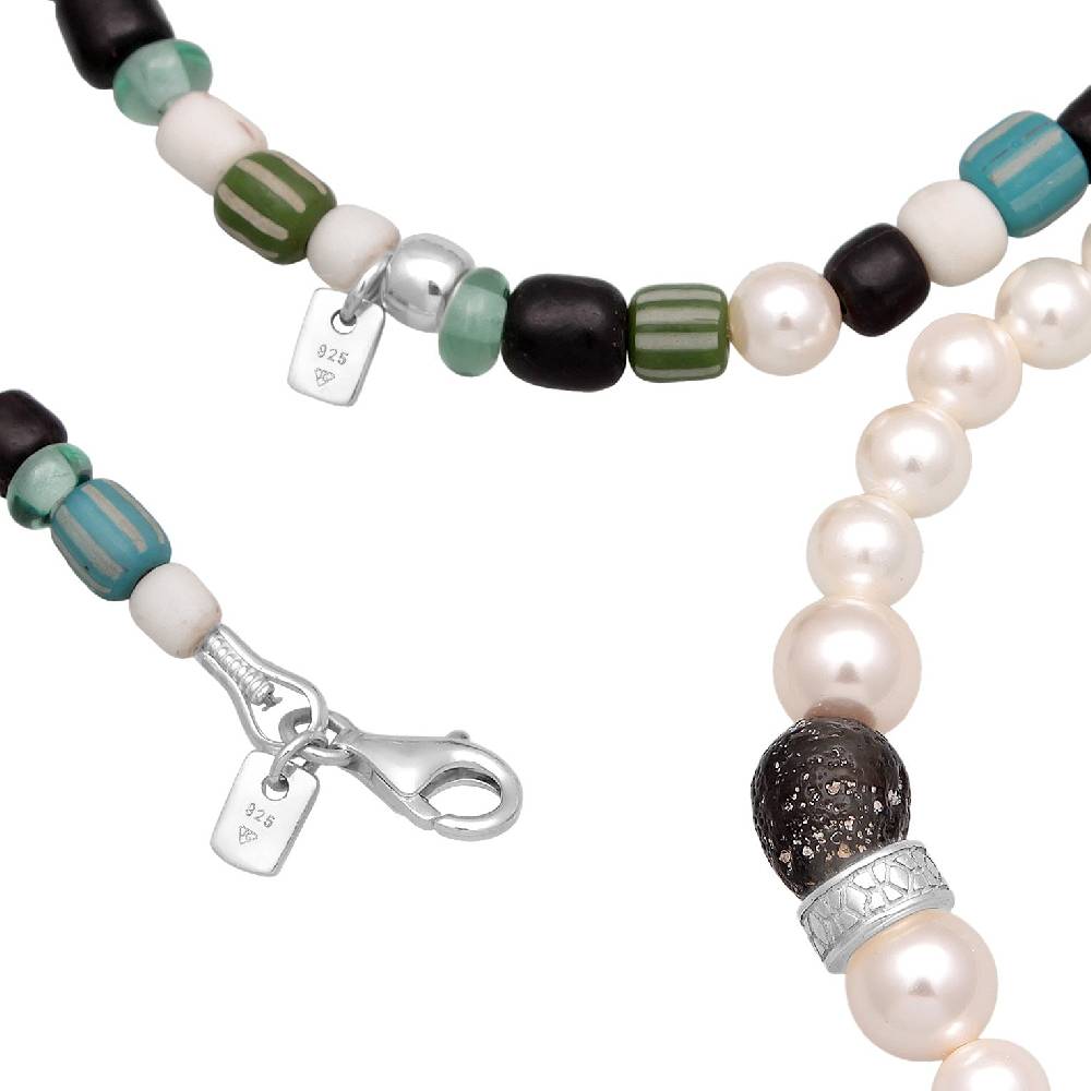 Kuzzoi Schmuckset Beads Boho | Muschelkernperlen im Angebot
