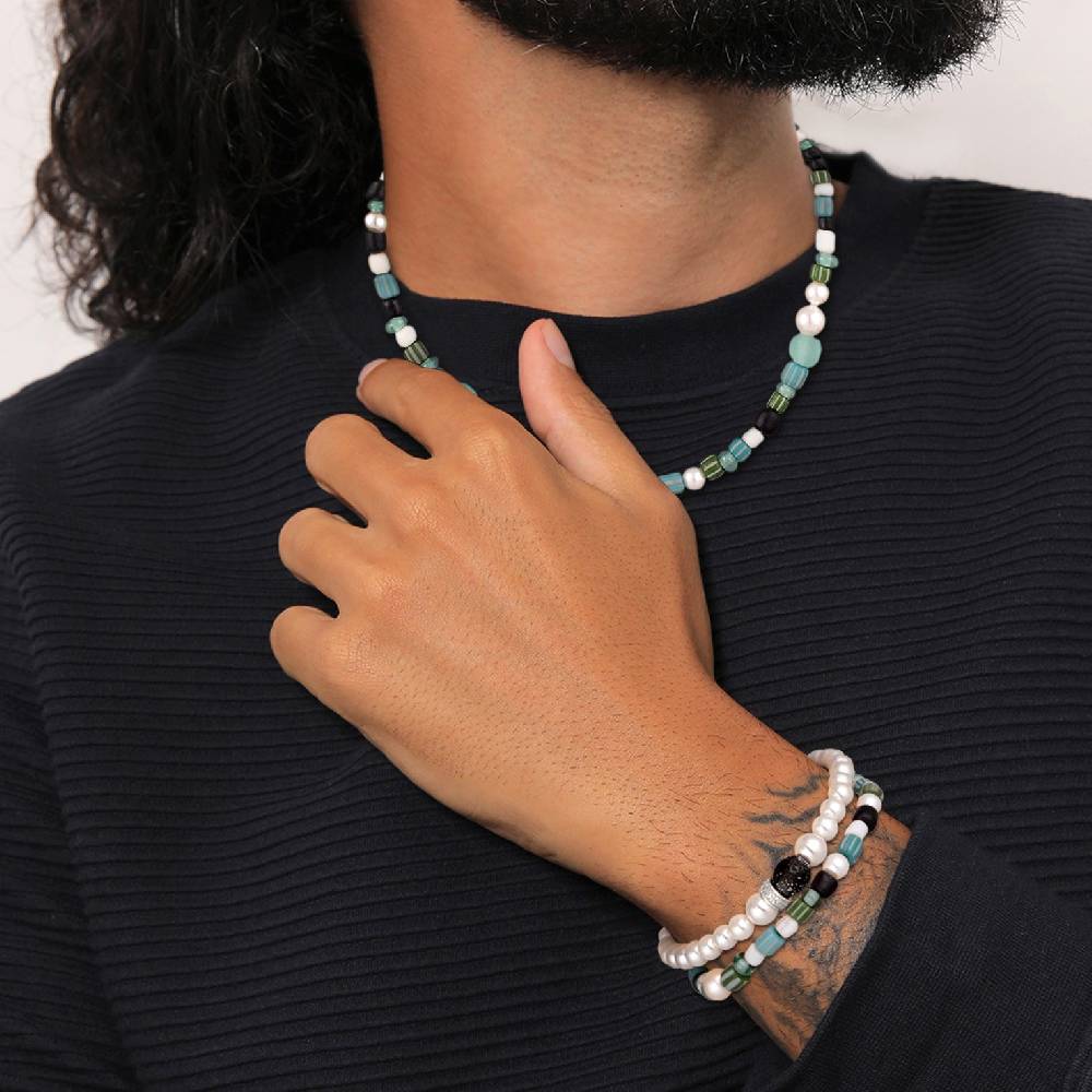 Kuzzoi Schmuckset Beads Boho | Muschelkernperlen im Angebot
