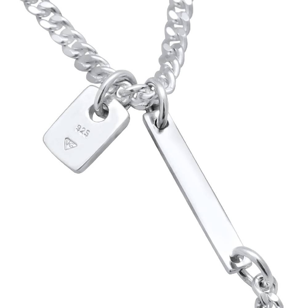 Kuzzoi Modische Y-Kette mit Barren 925 Silber Günstiger Verkauf