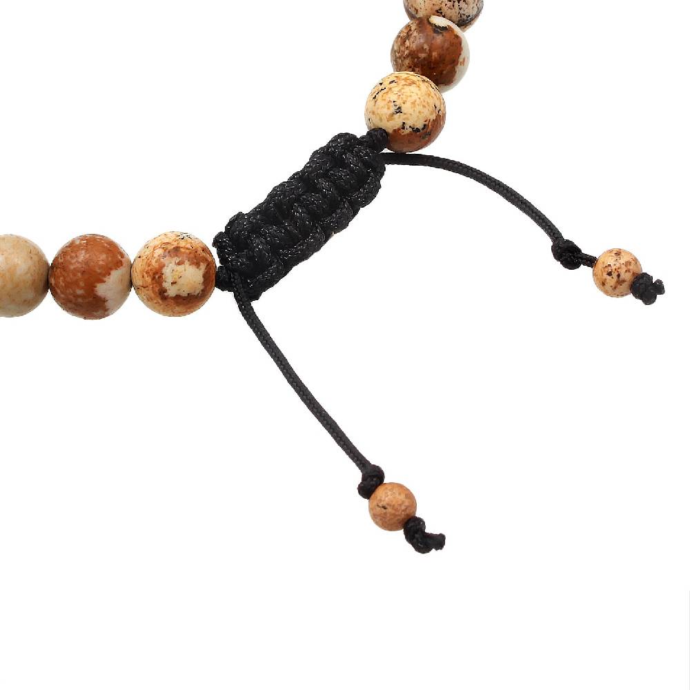 Kuzzoi Armband Kugeln | Achat (Braun) Großer Ausverkauf