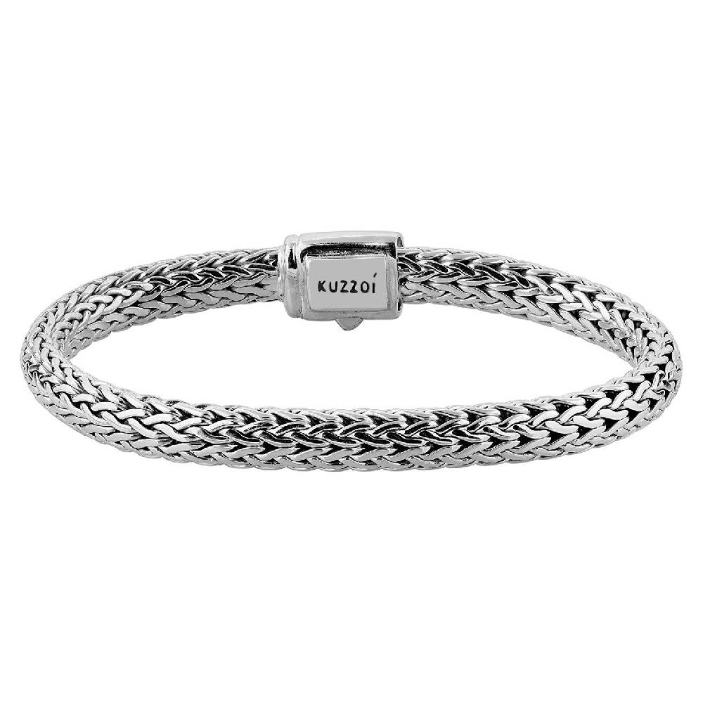 Kuzzoi Panzer-Armband | Zirkonia (Weiß) Preisnachlass