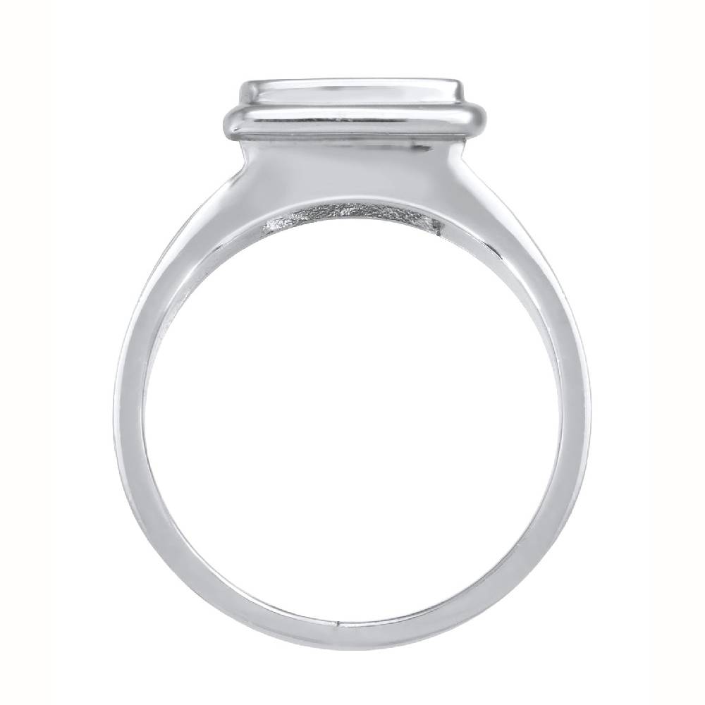 Kuzzoi Siegelring Quadrat | Emaille (Schwarz) Zeitlich begrenztes Angebot