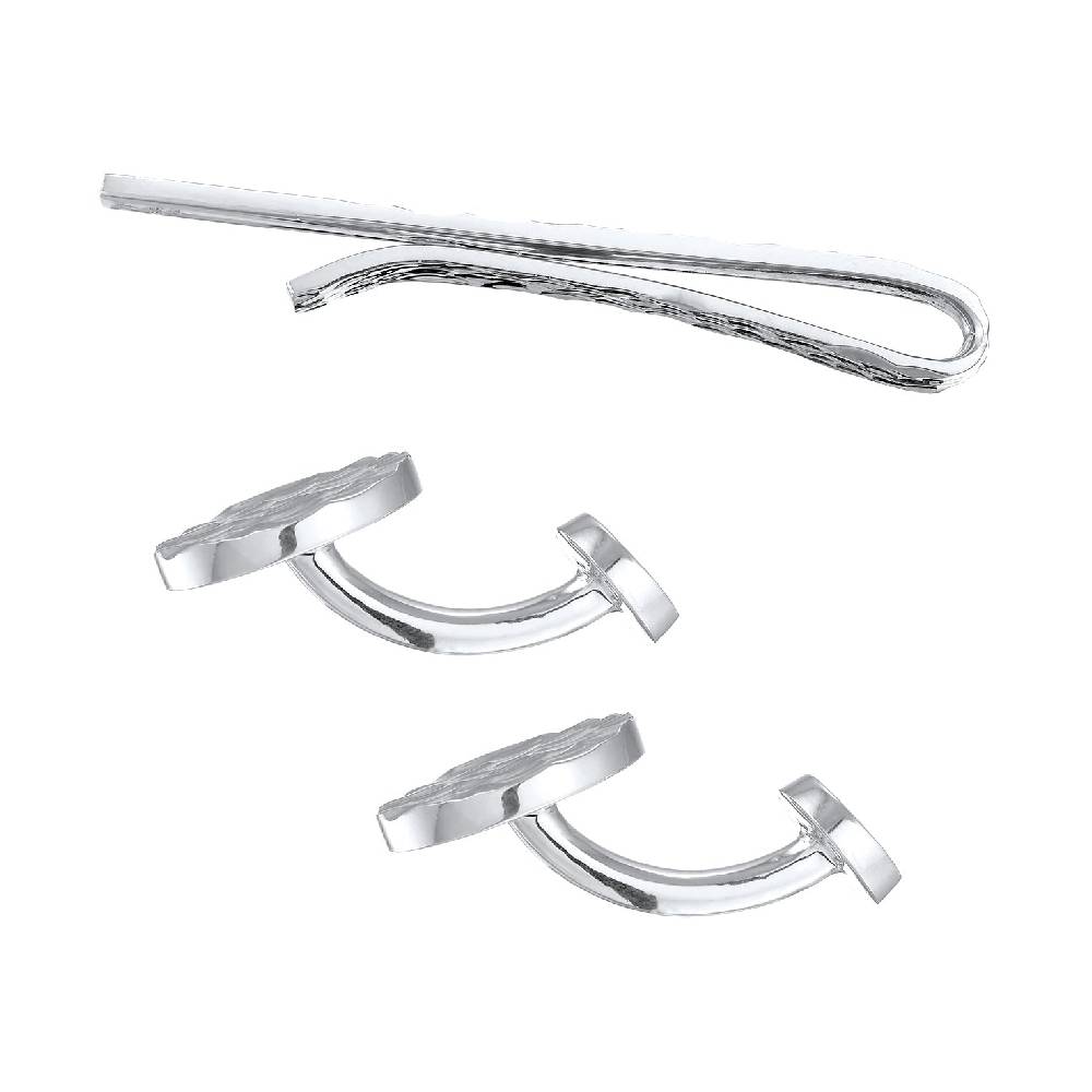 Kuzzoi Schmuckset Manschettenknöpfe Krawattennadel Neuheiten
