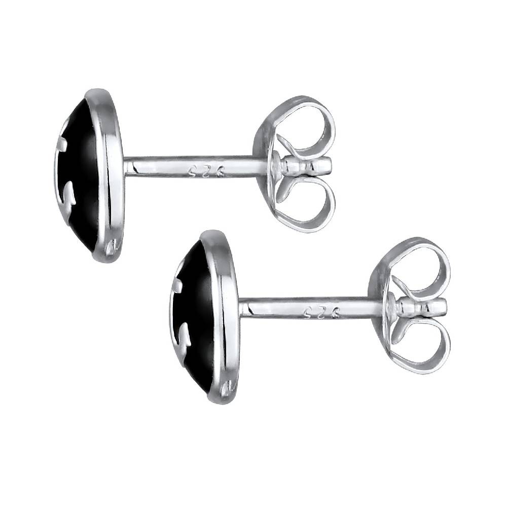 Kuzzoi Ohrstecker Anker | Emaille (Schwarz) Kauf eins, bekomm eins gratis