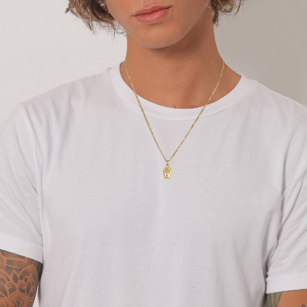 Kuzzoi Herren Halskette | Pommes-Anhänger Wochenangebot
