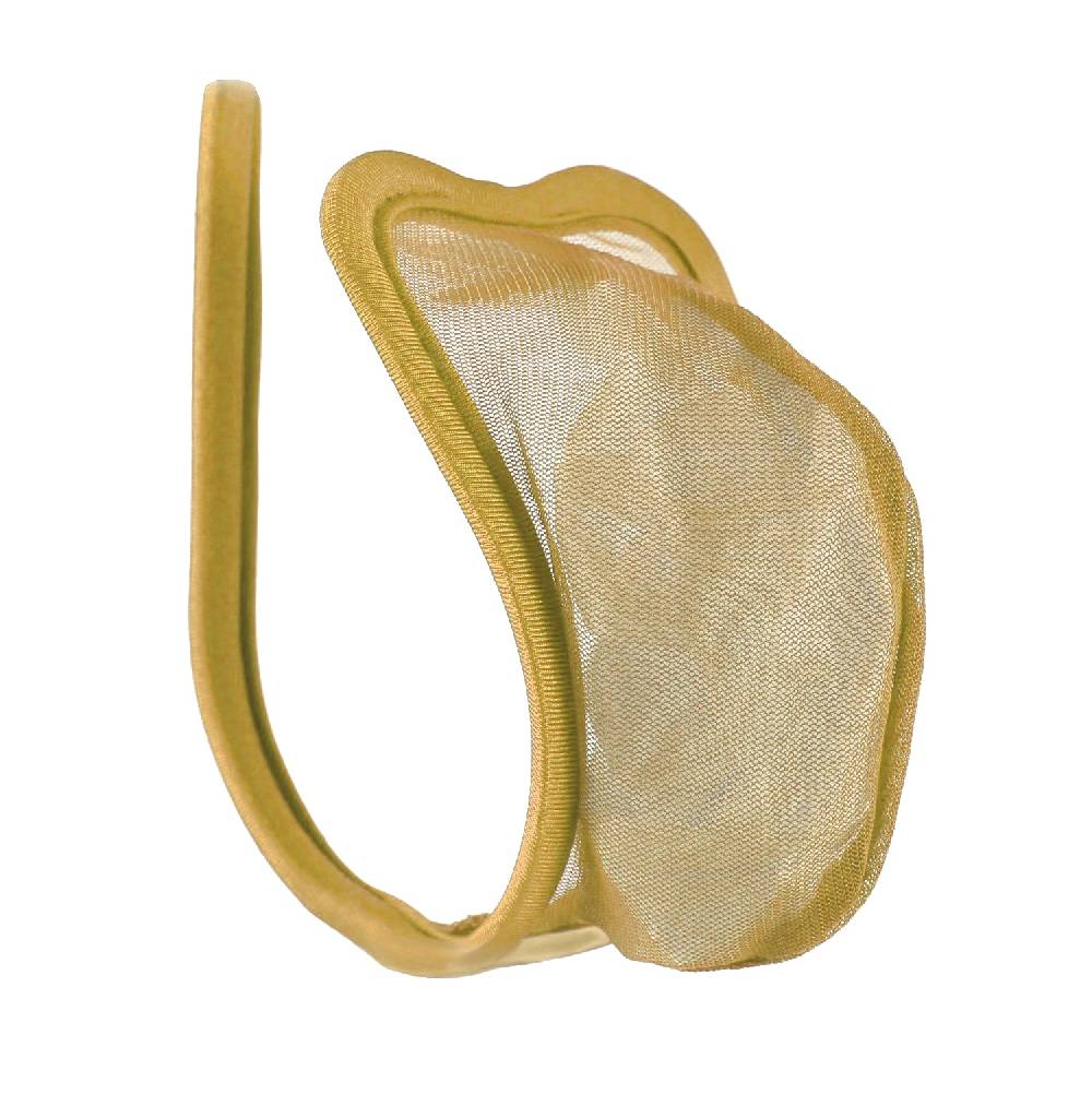 Lau Fashion 2er Set C-String Beige Tanga Blau Transparent Herren Panty Netz Unterwäsche S/M/L 2025