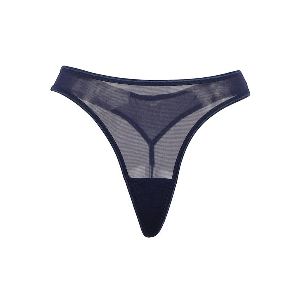 Lau Fashion Corsagen Strumpfhalter Strumpfgürtel Strapse Dessous Blau String Gogo S/XL Große Rabatte