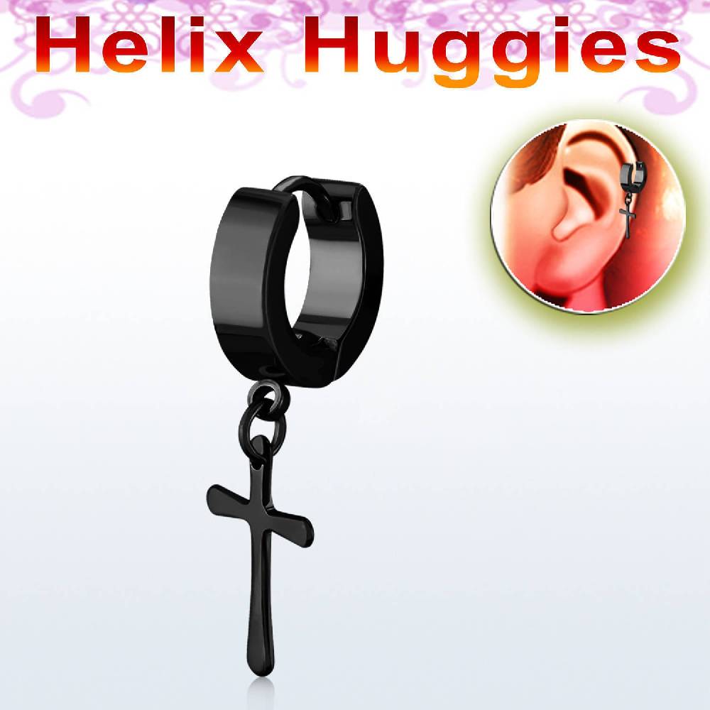 Lau Fashion 1 Stück Creole Kreuz Anhänger Unisex Helix Huggie Gothic Clips Ø 29mm Bis zu 55% Rabatt