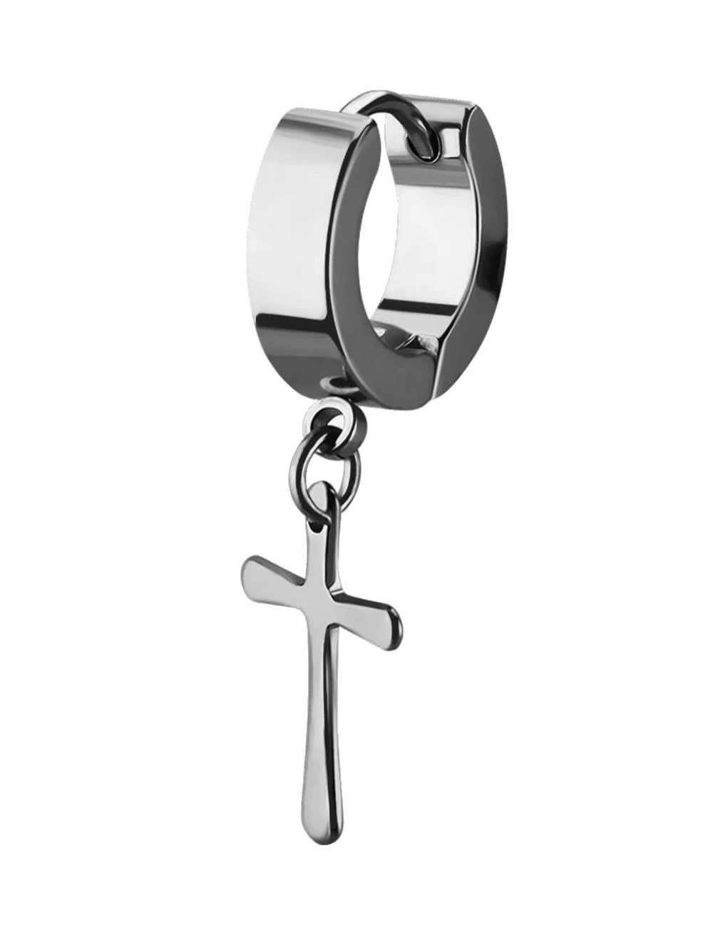 Lau Fashion 1 Stück Creole Kreuz Anhänger Unisex Helix Huggie Gothic Clips Ø 29mm Bis zu 55% Rabatt