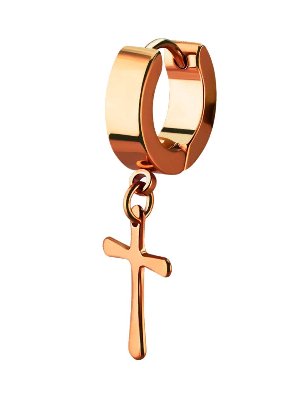 Lau Fashion 1 Stück Creole Kreuz Anhänger Unisex Helix Huggie Gothic Clips Ø 29mm Bis zu 55% Rabatt