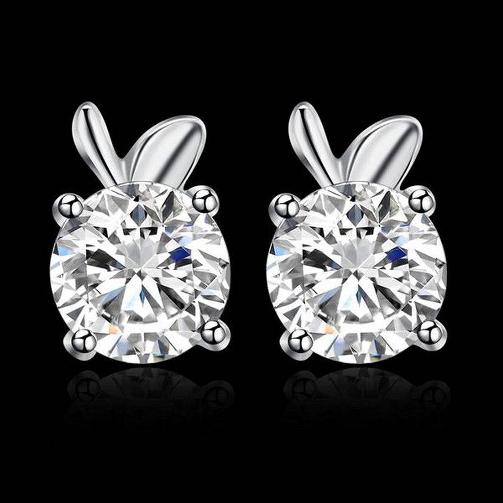 Lau Fashion 925 Sterling Silber Ohrstecker Apfel Appel Kinder Zirkonia Damen Ohrringe 5mm Weihnachtsangebot