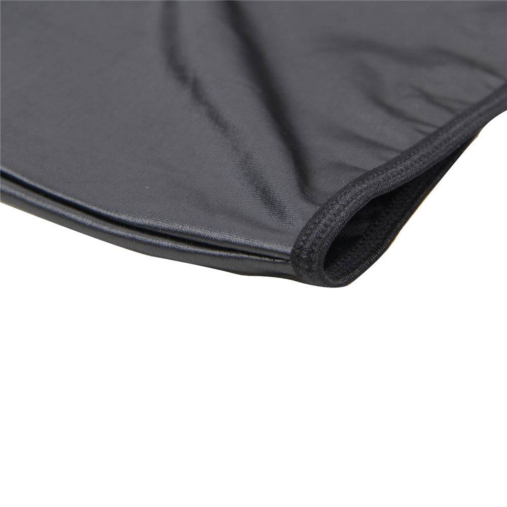 Lau Fashion Sexy Leder Shorts Herren Enge kurze Hose Popo Offen Unterwäsche Dessous L/XL - MP064-1 Osterangebot
