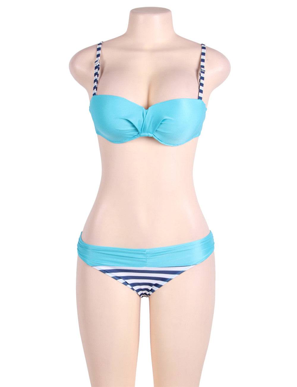 Lau Fashion Fashion Neon Damen Push Up Neckholder Bikini Set Marine Cup Träger Strand M/L Heißer Verkauf