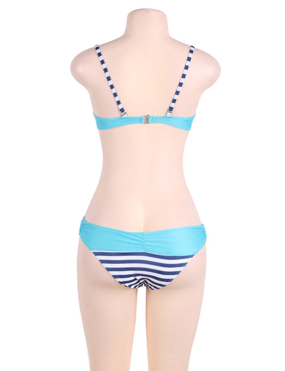 Lau Fashion Fashion Neon Damen Push Up Neckholder Bikini Set Marine Cup Träger Strand M/L Heißer Verkauf