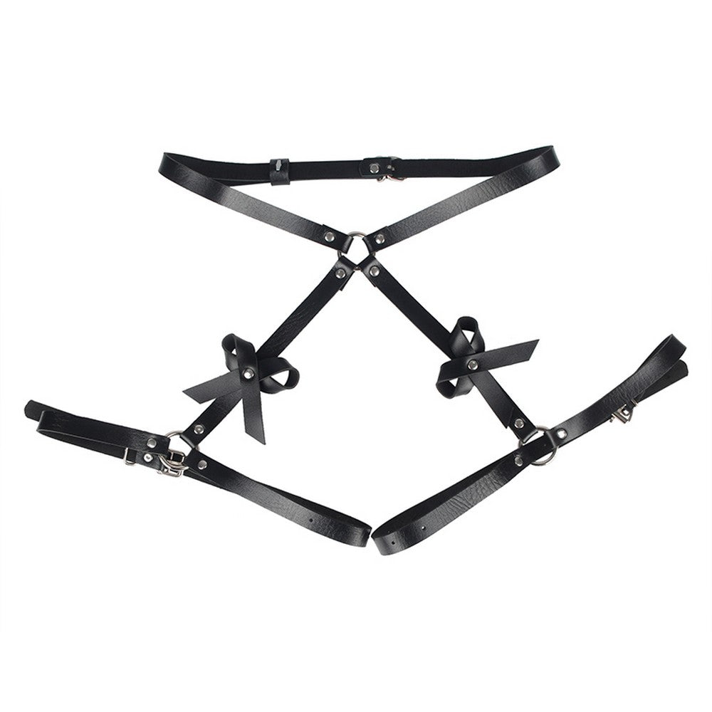 Lau Fashion Leder Harness Bondage SM Dessous BDSM Gothic Band Unterwäsche S/M/L zollfrei