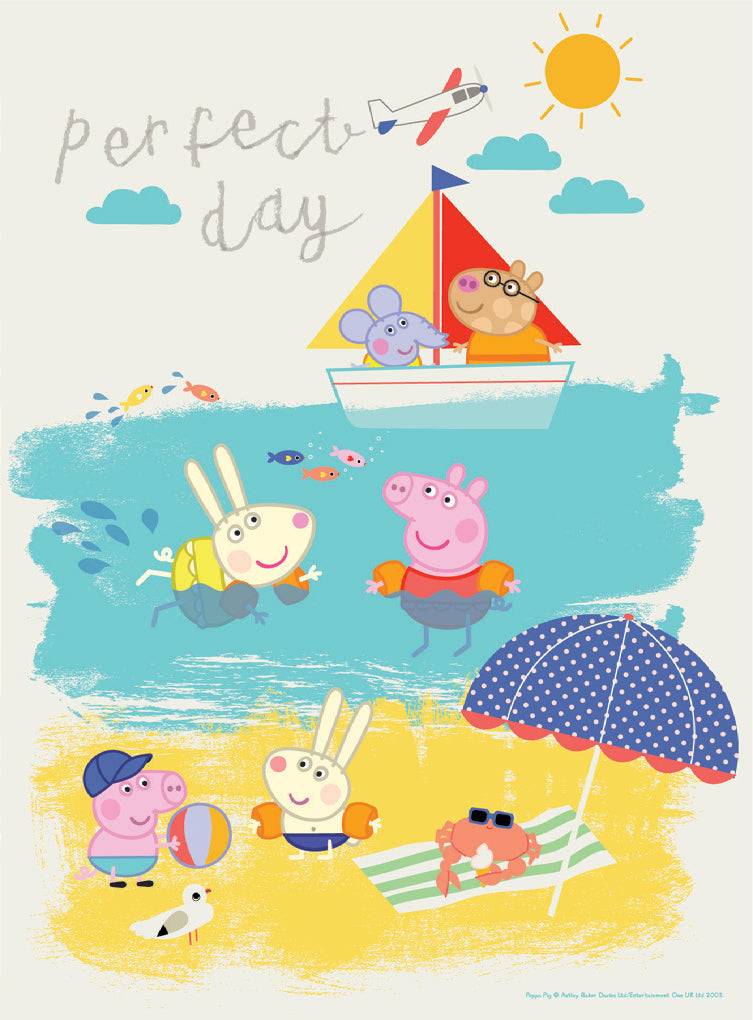 Lau Fashion Kinderpuzzle Peppa Wutz Pig Strand Party 24 Teile für Kinder ab 3 Jahre Kostenloser Versand