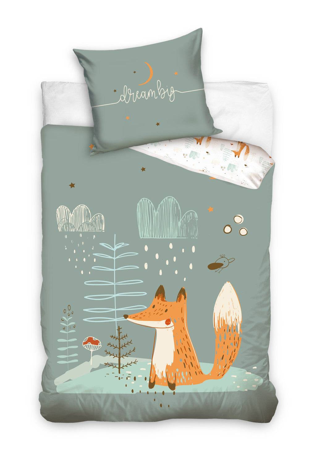 Lau Fashion Kinder Tiere Wendebettwäsche Süsse Bettwäsche Set Bettbezug 140×200cm Saisonschlussverkauf