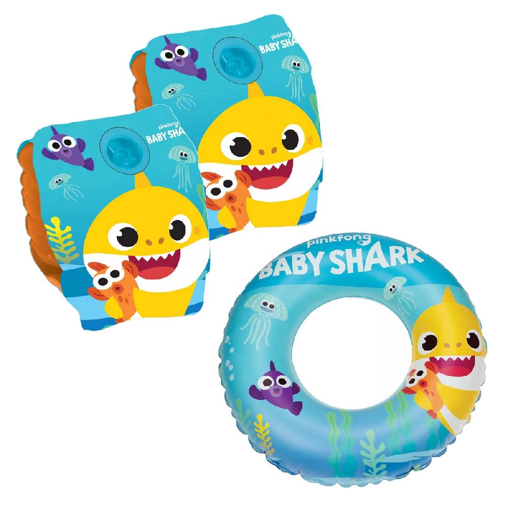 Lau Fashion Baby Shark Schwimmflügel Ring Schwimmbad Hilfe Schwimmen Klein Kinder 3-6 Jahre - GIM87071120 Tägliche Deals