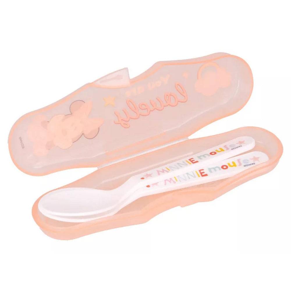 Lau Fashion Disney Reisebesteckset Mickey Maus Baby Esslöffel Set Kindergarten Kids 3Tlg Neueste Stile