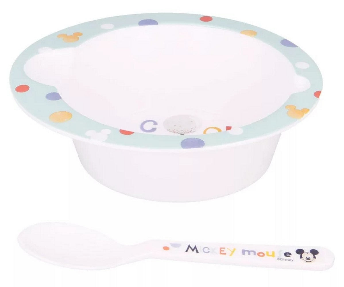 Lau Fashion Disney Tiefer Suppen Teller Set Mickey Baby Löffel Kindergarten Kids 2Tlg Letzte 2 Tage