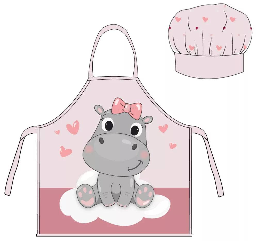 Lau Fashion 2tl. Kochschürze Malkittel Set Kinder Mädchen Jungen Kindergarten Schule Kochset 50% Rabatt für begrenzte Zeit