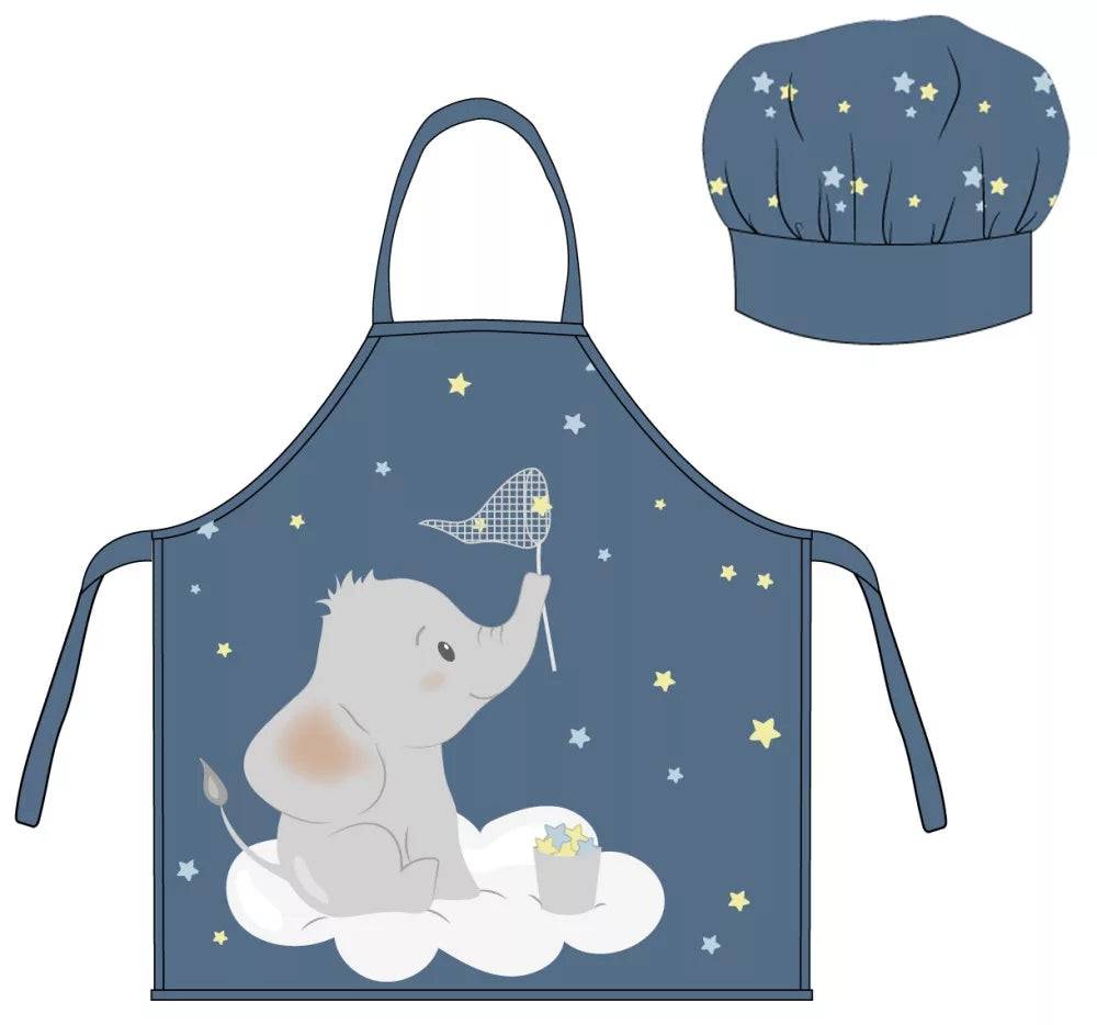Lau Fashion 2tl. Kochschürze Malkittel Set Kinder Mädchen Jungen Kindergarten Schule Kochset 50% Rabatt für begrenzte Zeit