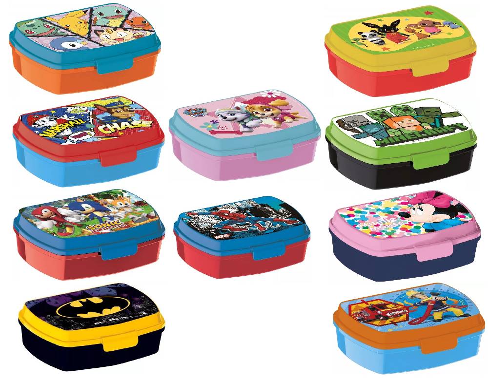 Lau Fashion Stor Brotdose Brotbüchse Disney Marvel Sandwich Lunch Box Set Schule Kinder 16x12cm - STF18974 Rabatte dieses Monats
