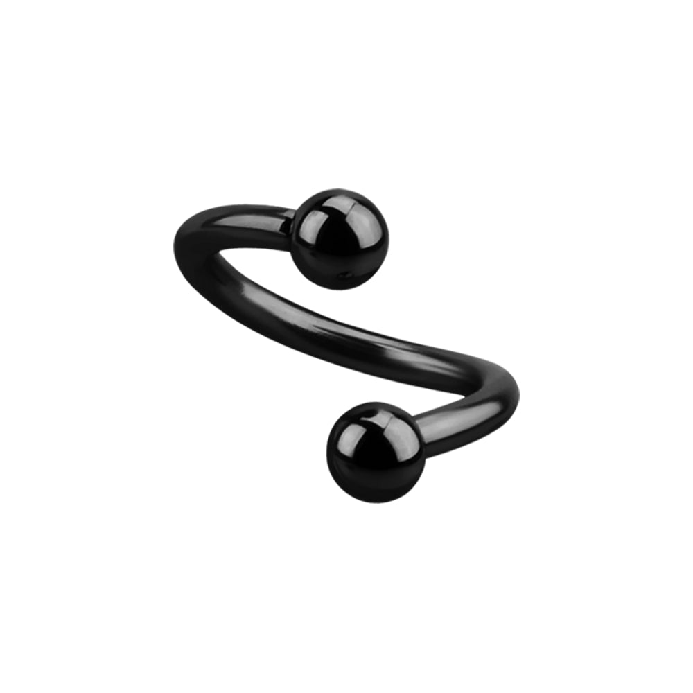 Lau Fashion Titan Spirale Lippen Augenbrauen Piercing Hufeisen Ø 10mm 1,2 Kugel 3mm Große Rabatte