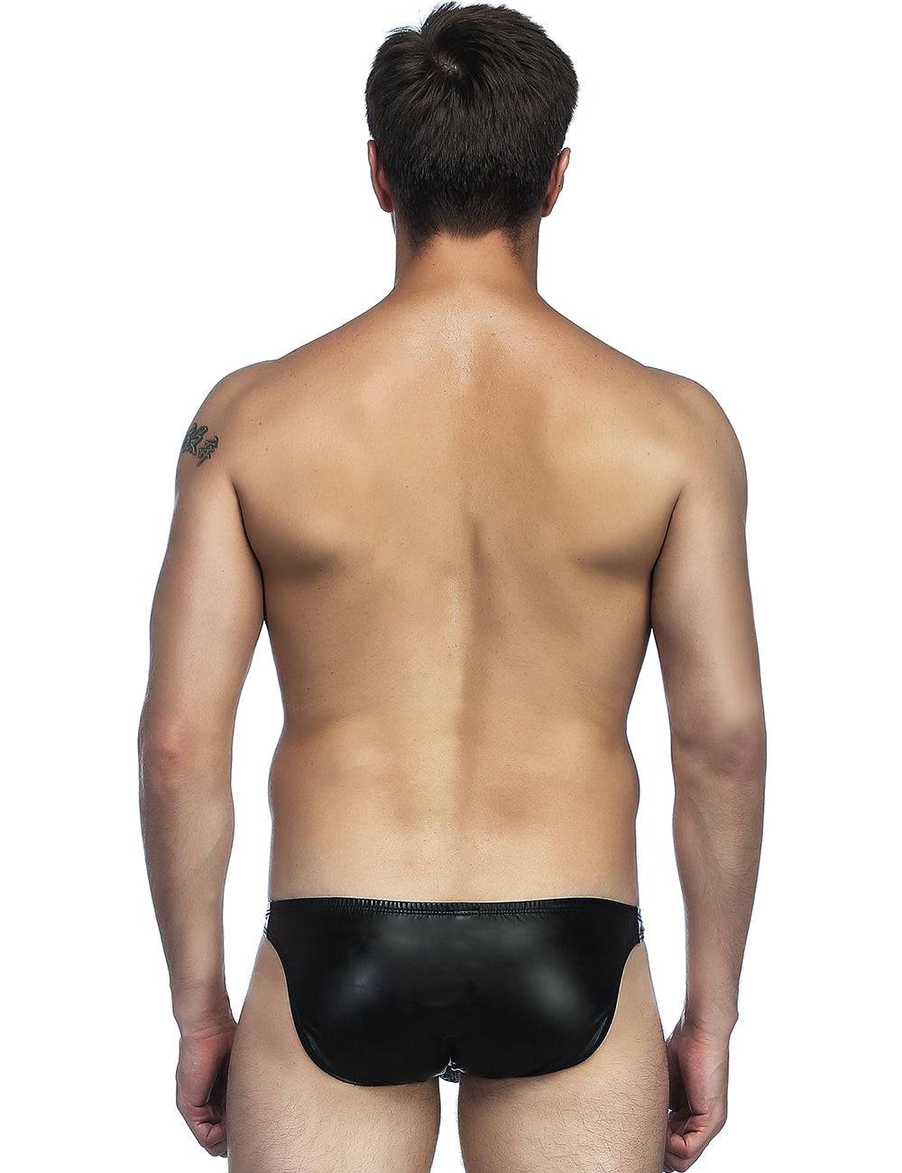 Lau Fashion Lack Leder Slip Herren Wetlook Boxershorts Männer Unterwäsche M/L/XL Tägliche Deals