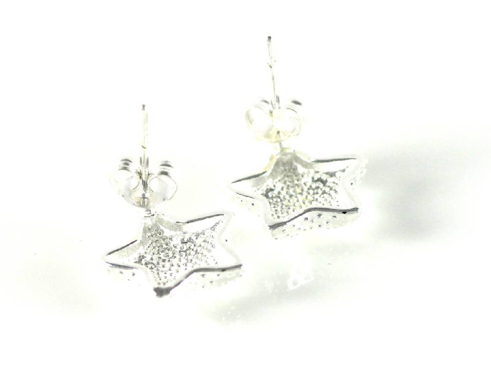 Lau Fashion Seestern Silber Damen Ohrstecker Kids Style Ohrringe Paar Deluxe Ø 13mm Heißer Verkauf