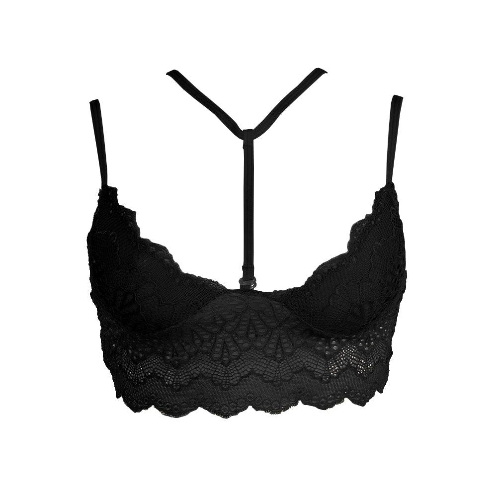 Lau Fashion Damen Körper Kette Harness BH Riemchen Spitze Bralette S/M Fabrik Onlineshop