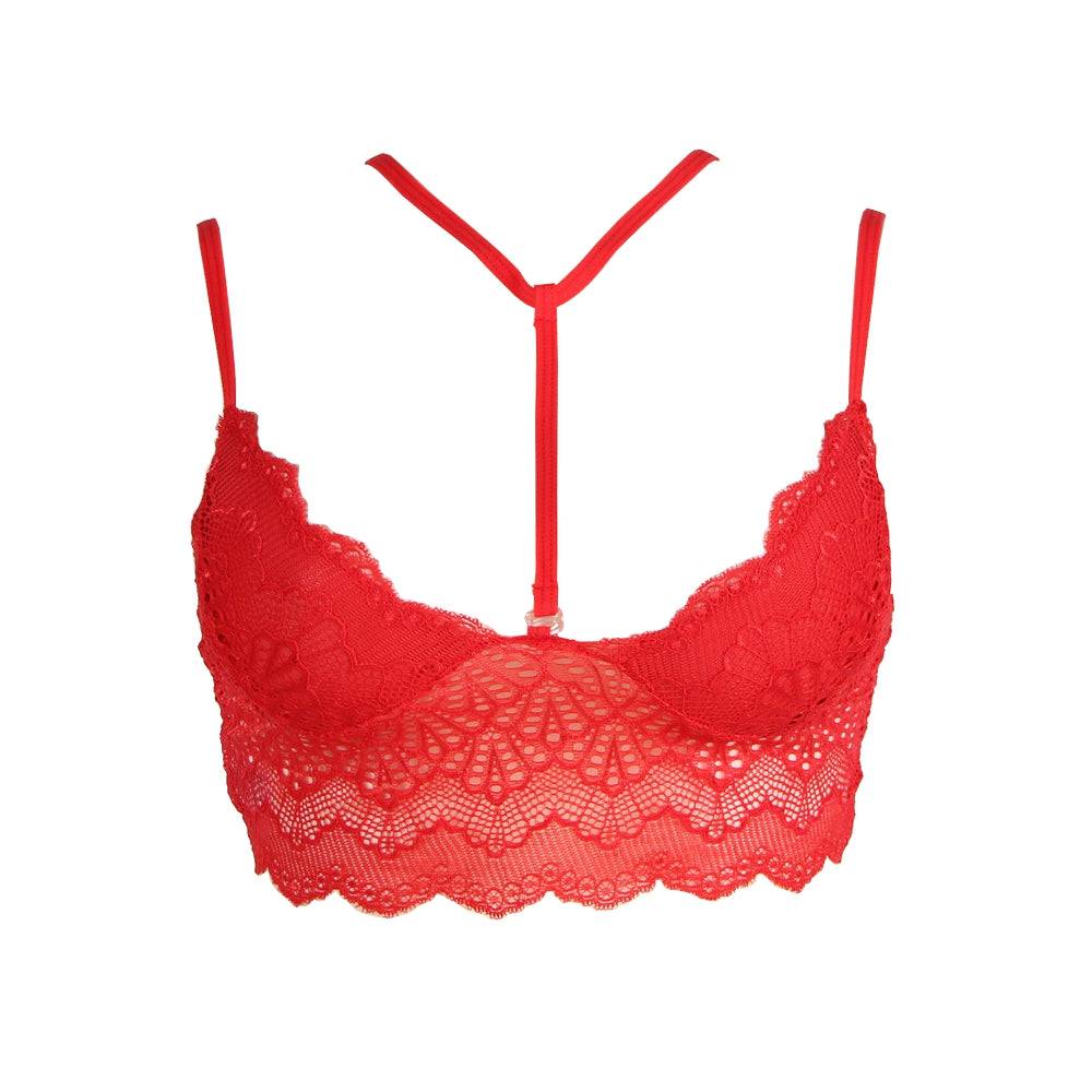 Lau Fashion Damen Körper Kette Harness BH Riemchen Spitze Bralette S/M Fabrik Onlineshop