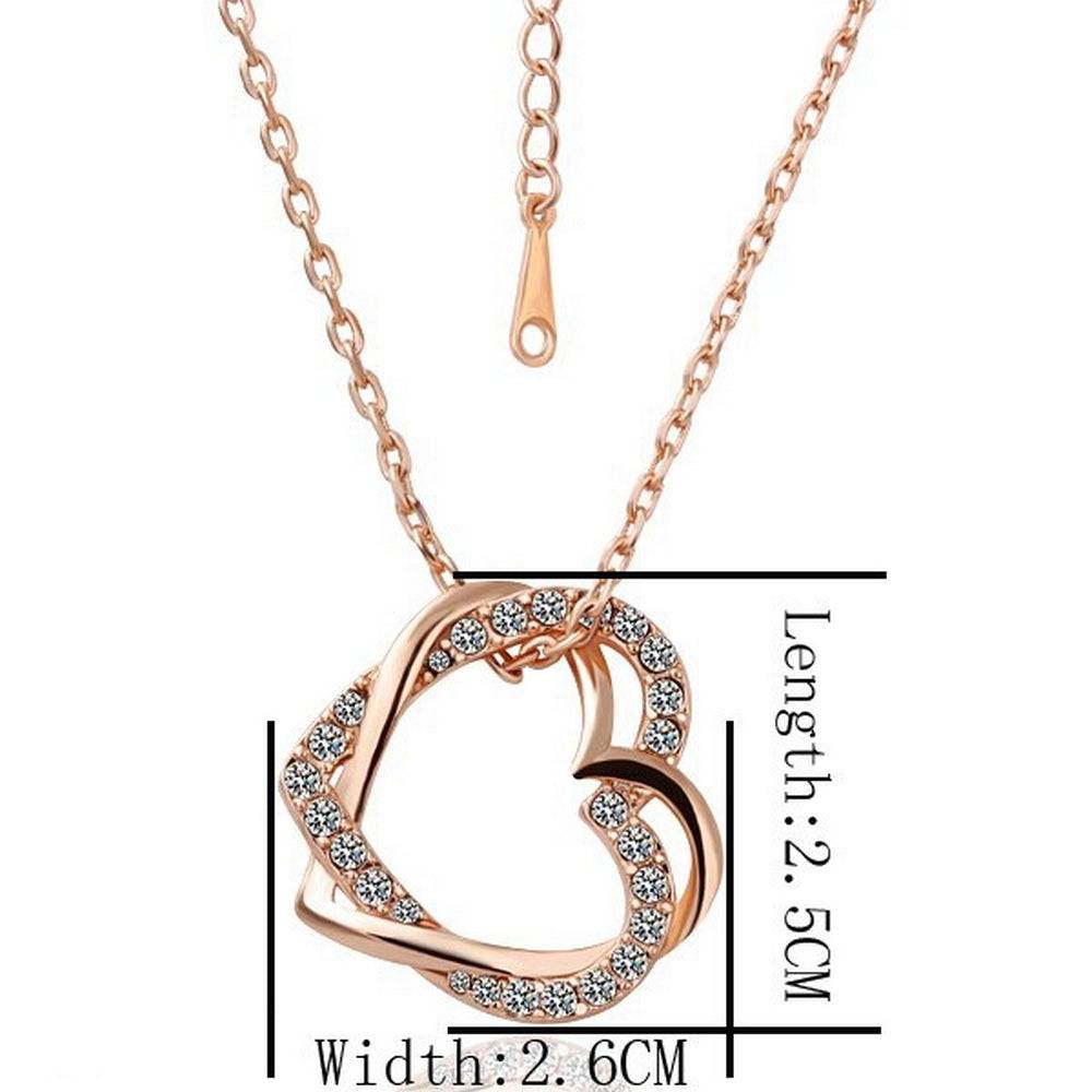 Lau Fashion Lau-Fashion Herz Halskette Anhänger Schmuck Zirkonia Strass vergoldet Ø 25mm Versandkostenfrei