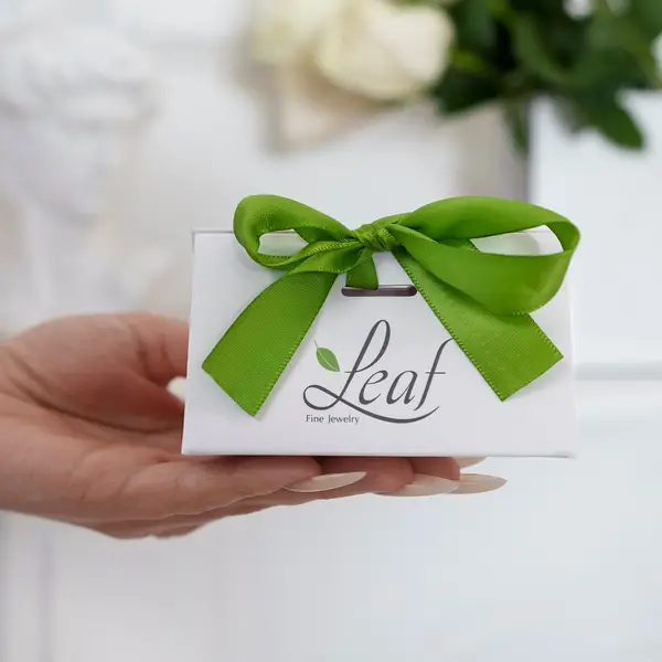 Leaf Jewelry Creolen Clover Charm, groß, 18 K Gelbgold vergoldet Fabrikverkauf