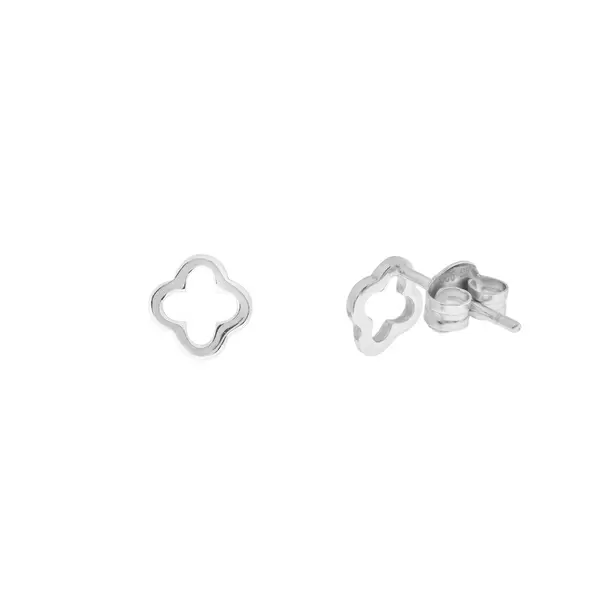 Leaf Jewelry Ohrstecker MINI Clover, 925 Sterlingsilber Große Rabatte