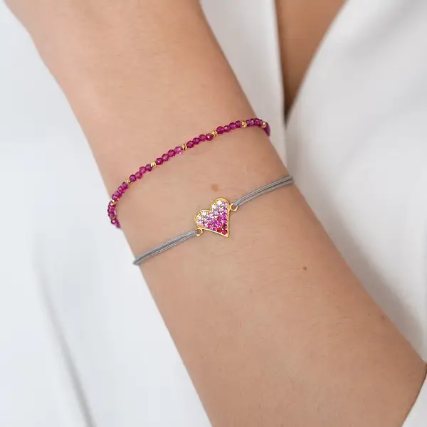 Leaf Jewelry Armkette Serenity, Rubin, 925 Sterlingsilber Tägliche Deals