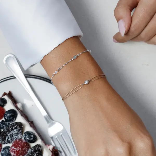 Leaf Jewelry Armkette Pure mit Süßwasserzuchtperlen, 925 Sterlingsilber JETZT KAUFEN