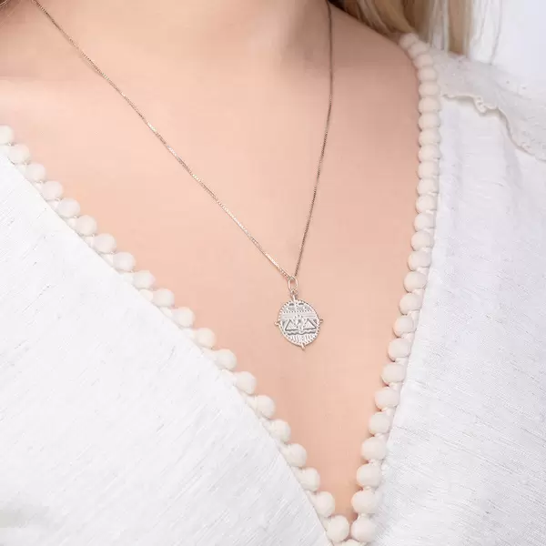 Leaf Jewelry Halskette Lucky Coin, 60cm, 925 Sterlingsilber Nur für heute