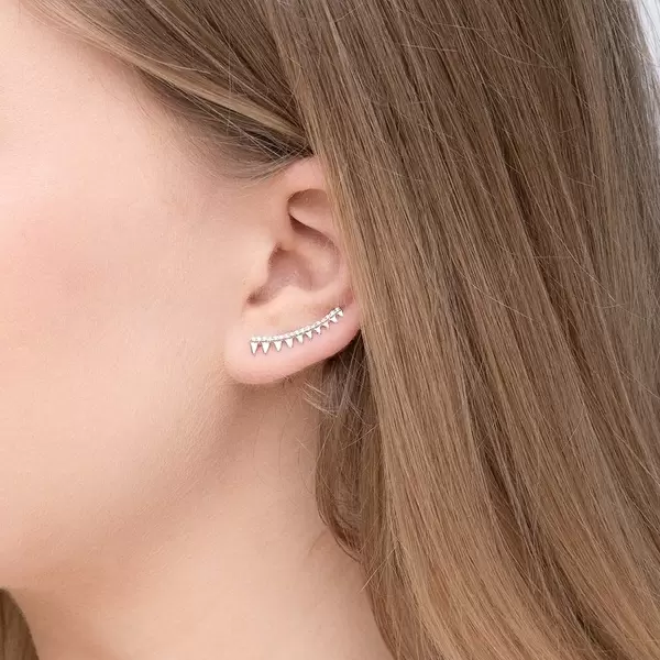Leaf Jewelry Earclimber Memory II, 925 Sterlingsilber Vierteljährliche Förderung