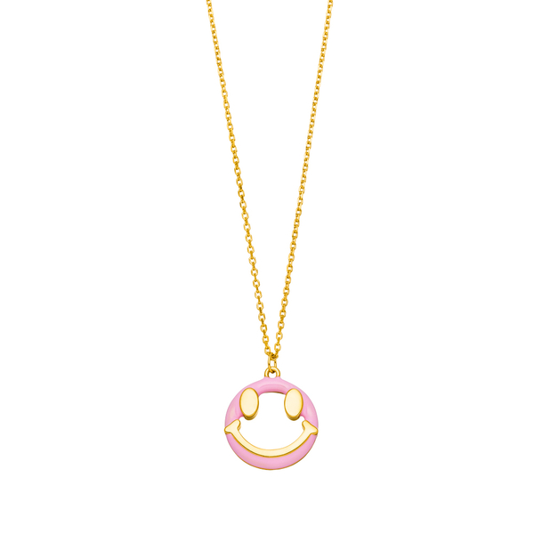 Leaf Jewelry Halskette "Joy" EMOJI, 18 K Gelbgold vergoldet Bis zu 55% Rabatt