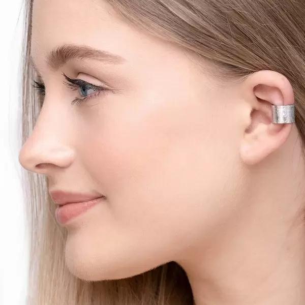 Leaf Jewelry Earcuff Matt, 10mm, 18 K Rosegold vergoldet 50% Rabatt für begrenzte Zeit
